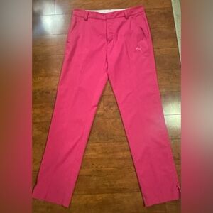 Men’s Puma golf pants. Size: 30/32. Color Pink